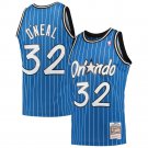 Men & Youth #32 Shaquille O'Neal Orlando Magic Throwback Blue Pinstripe Jersey