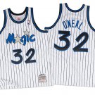 Men & Youth #32 Shaquille O'Neal Orlando Magic Throwback White Pinstripe Jersey