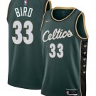 Men & Youth #33  Larry Bird Boston Celtics City Edition Green Jersey