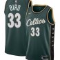 Men & Youth #33  Larry Bird Boston Celtics City Edition Green Jersey