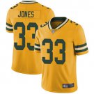 Men & Youth #33 Aaron Jones Green Bay Packers Color Rush Limited Yellow Jersey
