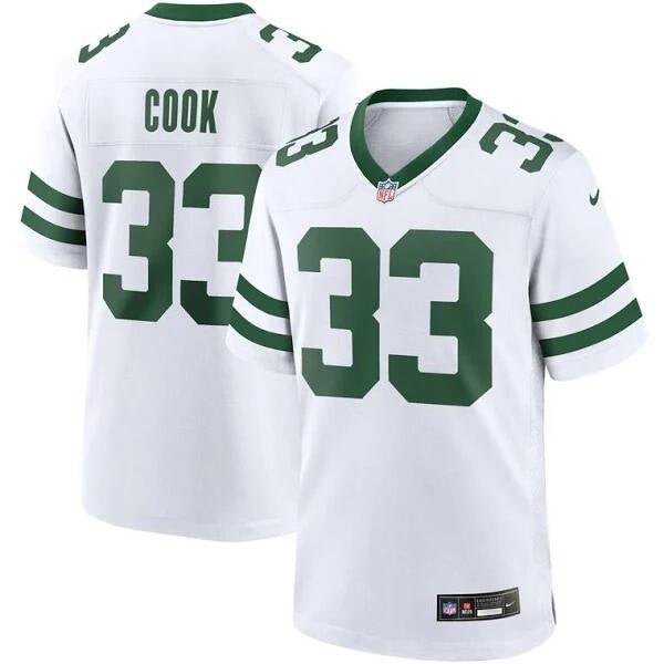 Men & Youth #33 Dalvin Cook New York Jets White Legacy Game Jersey
