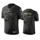 Men & Youth #33 Javonte Williams Denver Broncos Black Golden Edition Jersey