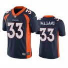 Men & Youth #33 Javonte Williams Denver Broncos Color Rush Limited Navy Blue Jersey