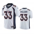 Men & Youth #33 Javonte Williams Denver Broncos Color Rush Limited White Jersey