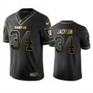 Men & Youth #34 Bo Jackson Raiders Black Golden Edition Jersey