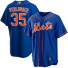 Men & Youth #35 Justin Verlander New York Mets Blue Cool Base Jersey