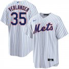 Men & Youth #35 Justin Verlander New York Mets White Stripe Cool Base Jersey
