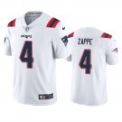 Men & Youth #4 Bailey Zappe New England Patriots Color Rush Vapor Limited White Jersey