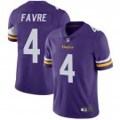 Men & Youth #4 Brett Favre Minnesota Vikings Color Rush Limited Purple Jersey