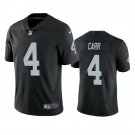 Men & Youth #4 Derek Carr Raiders Color Rush Limited Black Jersey