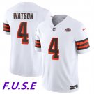 Men & Youth #4 Deshaun Watson Cleveland Browns 1946 Collection Color Rush Limited White Jersey