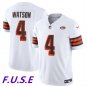 Men & Youth #4 Deshaun Watson Cleveland Browns 1946 Collection Color Rush Limited White Jersey