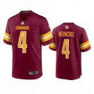 Men & Youth #4 Taylor Heinicke Washington Commanders Burgundy Game Jersey