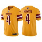 Men & Youth #4 Taylor Heinicke Washington Commanders Color Rush Limited Yellow Jersey