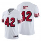 Men & Youth #42 Ronnie Lott San Francisco 49ers Color Rush Vapor Limited White Jersey