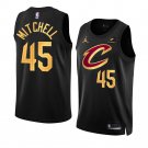 Men & Youth #45 Donovan Mitchell Cleveland Cavaliers 2022-23 Statement Edition Black Jersey