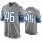 Men & Youth #46 Jack Campbell Detroit Lions Gray Stitched Game Jersey