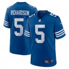 Men & Youth #5 Anthony Richardson Indianapolis Colts Royal Stitched Jersey
