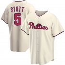 Men & Youth #5 Bryson Stott Philadelphia Phillies Alternate Cool Base Cream Jersey