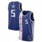 Men & Youth #5 De'Aaron Fox Sacramento Kings 2023/24 City Edition Blue Jersey