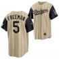 Men & Youth #5 Freddie Freeman Los Angeles Dodgers Black Heritage Night Cool Base Jersey