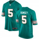 Men & Youth #5 Jalen Ramsey Miami Dolphins Aqua Jersey