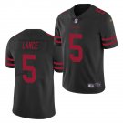 Men & Youth #5 Trey Lance San Francisco 49ers Color Rush Limited Black Jersey