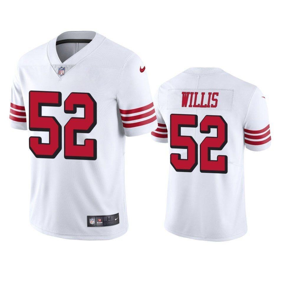 Men & Youth #52 Patrick Willis San Francisco 49ers Color Rush Vapor Limited White Jersey