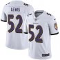 Men & Youth #52 Ray Lewis Baltimore Ravens Color Rush Limited White Jersey