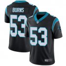 Men & Youth #53 Brian Burns Carolina Panthers Color Rush Vapor Limited Black Jersey