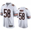 Men & Youth #58 Darnell Wright Chicago Bears White Game Jersey
