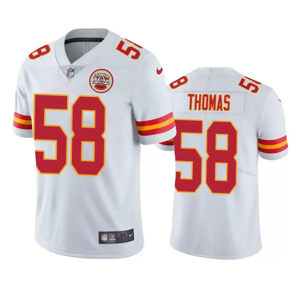 Men & Youth #58 Derrick Thomas Kansas City Chiefs Color Rush Limited White Jersey