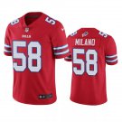 Men & Youth #58 Matt Milano Buffalo Bills Color Rush Limited Red Jersey