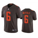 Men & Youth #6 Baker Mayfield Cleveland Browns Alternate Color Rush Limited Brown Jersey