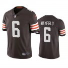 Men & Youth #6 Baker Mayfield Cleveland Browns Color Rush Limited Brown Jersey