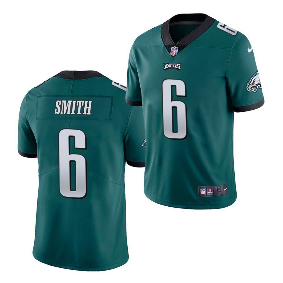 Men & Youth #6 DeVonta Smith Philadelphia Color Rush Limited Green Jersey