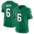 Men & Youth #6 DeVonta Smith Philadelphia Eagles 2023 Alternate Color Rush Limited Green Jersey