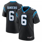 Men & Youth #6 Miles Sanders Carolina Panthers Black Jersey