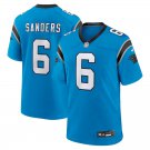Men & Youth #6 Miles Sanders Carolina Panthers Blue Jersey