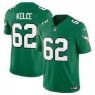 Men & Youth #62 Jason Kelce Philadelphia Eagles 2023 Alternate Color Rush Limited Green Jersey