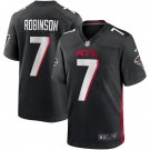 Men & Youth #7 Bijan Robinson Atlanta Falcons Black Game Jersey