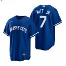 Men & Youth #7 Bobby Witt Jr Kansas City Royals Blue Alternate Cool Base Jersey