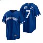 Men & Youth #7 Bobby Witt Jr Kansas City Royals Blue Alternate Cool Base Jersey
