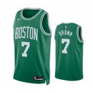 Men & Youth #7 Jaylen Brown Boston Celtics Icon Edition Green Jersey