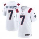 Men & Youth #7 JuJu Smith-Schuster New England Patriots White Jersey