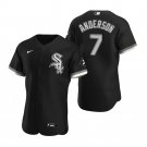 Men & Youth #7 Tim Anderson Chicago White Sox Alternate Flex Base Black Jersey