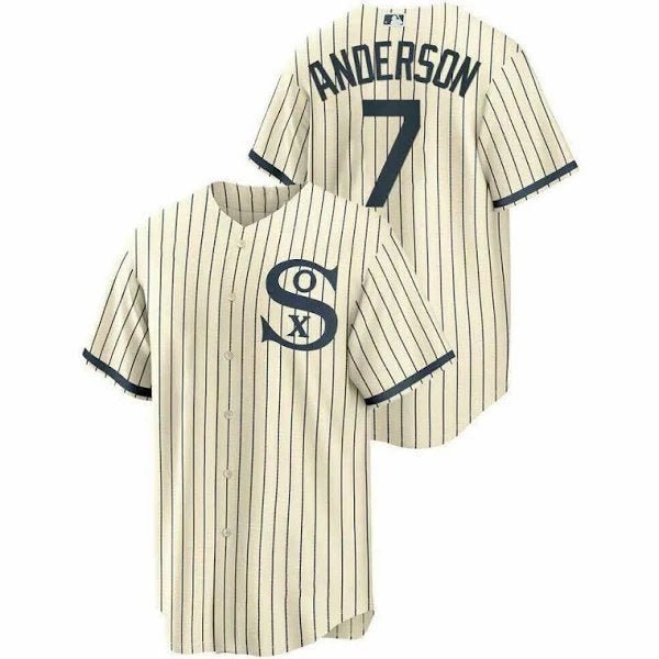 Men & Youth #7 Tim Anderson Chicago White Sox Field of Dream Cream Jersey