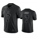 Men & Youth #7 Trevon Diggs Dallas Cowboys Black Reflective Limited Jersey