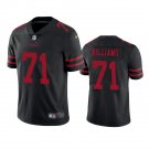 Men & Youth #71 Trent Williams San Francisco 49ers Color Rush Vapor Limited Black Jersey